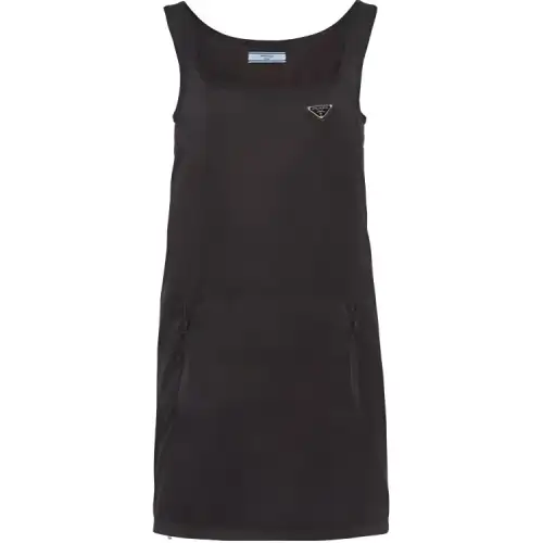 PRADA SS22 Sleeveless Dress Women's Black