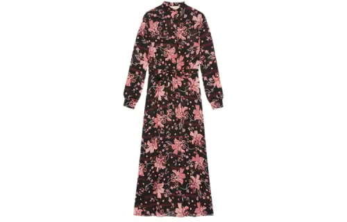 GUCCI Epilogue Collection Long Sleeved Dress Women's Pink