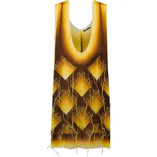 LOUIS VUITTON Sleeveless Dress Women's Brown