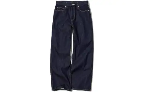 UNIQLO SS23 Jeans Women's Navy Blue Moderate Straight Fit Pants