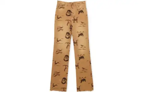LOEWE Jeans Women's Brown Moderate Straight Fit Pants