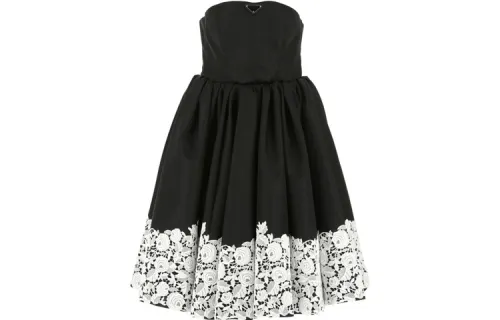 PRADA SS21 Sleeveless Dress Women's Black