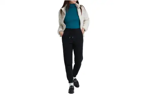 UNIQLO Knitted Sweatpants Women's Black Moderate Sweatpants