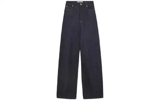 LOEWE Jeans Women's Blue Moderate Straight Fit Pants