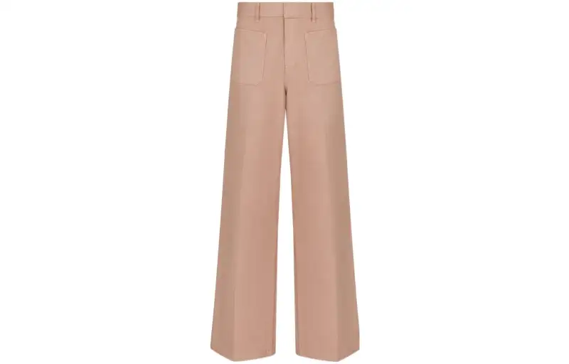 DIOR Jeans Women's Rose Pink Moderate Wide Leg Pants