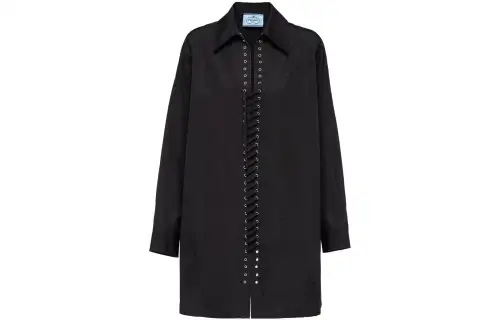 【Previous Season】lace-front shirt dress