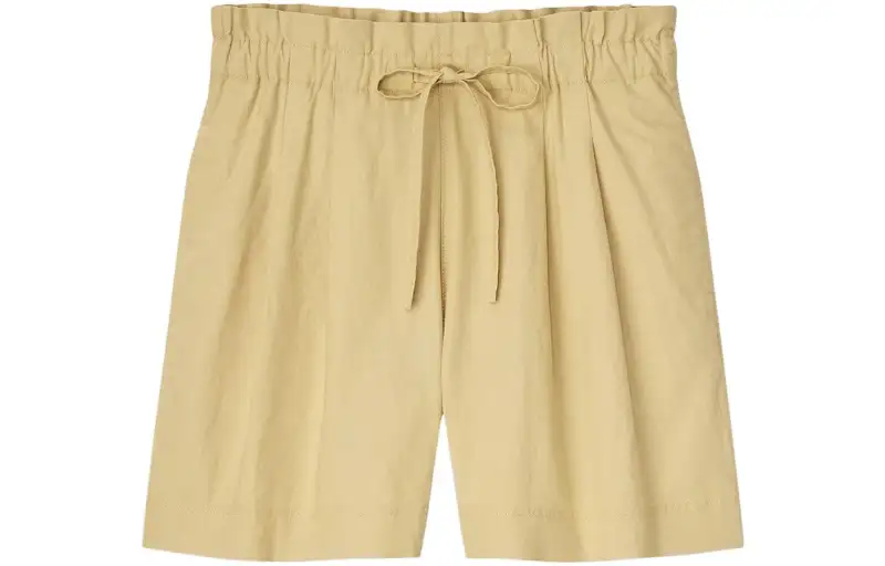 UNIQLO Casual Shorts Women's Light Yellow Moderate