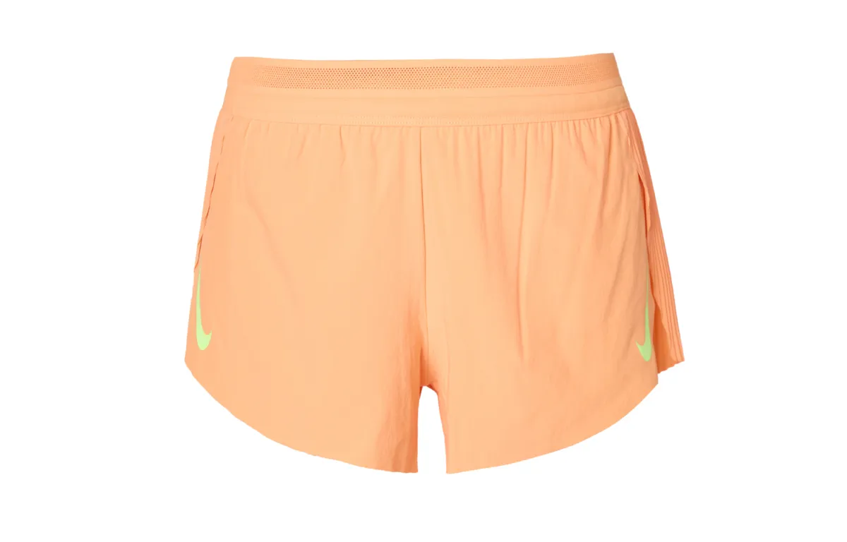 Nike Aero Swift Mid-Rise Fitness Women's Casual Shorts Orange
