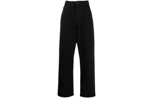Balenciaga Jeans Women's Black Moderate Straight Fit Pants