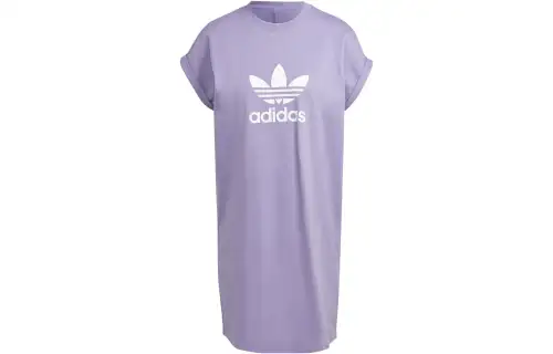 Adidas Originals Short Sleeved Dress Women's Purple