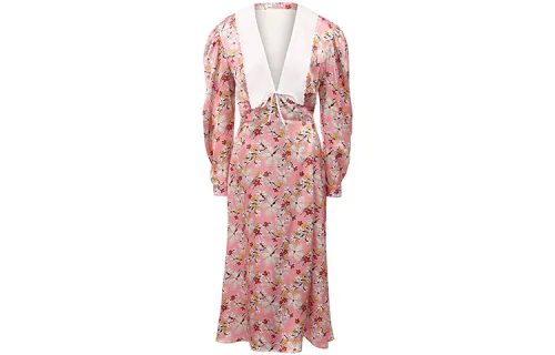 MIU MIU Floral Printed Midi Dress