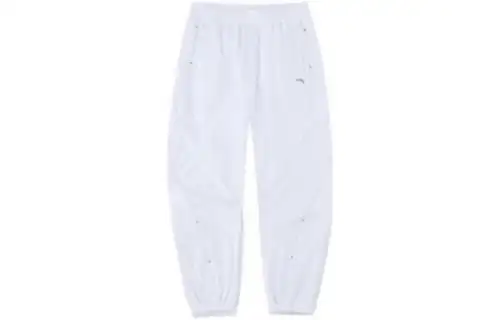 ANTA Life Collection Knitted Sweatpants Women's Snowflake White Moderate Cuffed Pants