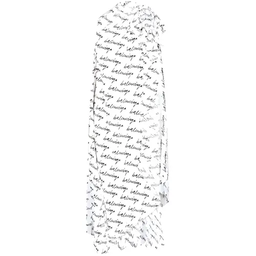 Balenciaga Sleeveless Dresses Women's White Crew Neck Moderate