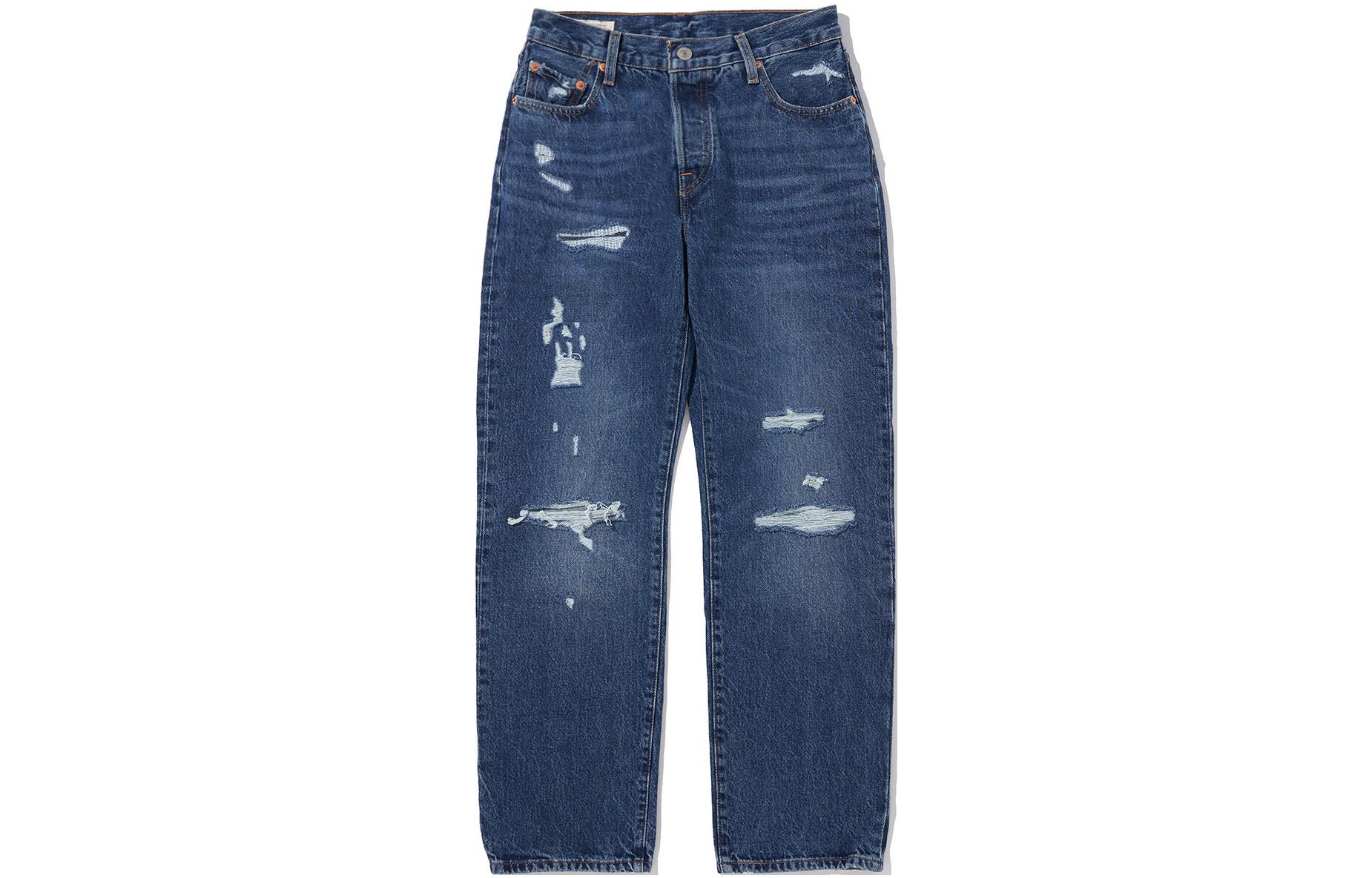 Женские штаны Levis Distressed Jeans (синие)
