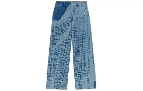 LOEWE SS24 Jeans Women's Light Blue