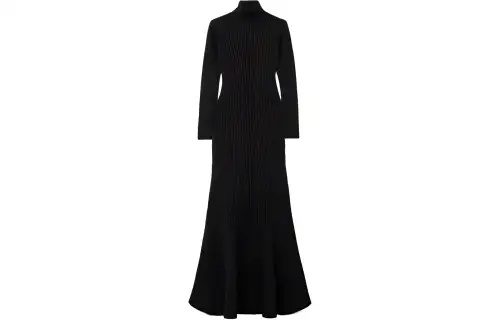 Balenciaga Long Sleeved Dress Regular Fit Women's Black
