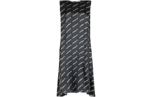 Vetements Sleeveless Dresses Women's Black Crew Neck Mid Length