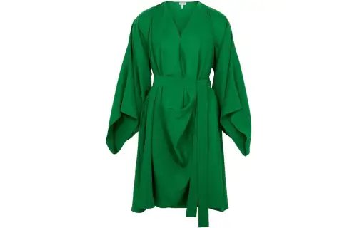 LOEWE SS22 Short Sleeved Dress Women's Green