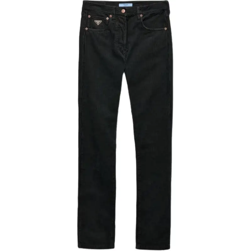 PRADA Logo-patch Tapered Jeans