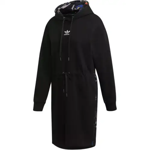 Adidas Originals Long Sleeved Dresses Women's Hooded Moderate Mid Length
