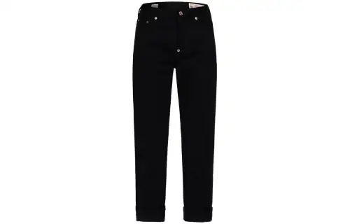 EVISU Jeans Women's Black Moderate Straight Fit Pants