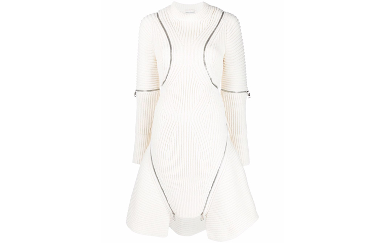 Женское платье Alexander McQueen Wool Blend Dress (черное)