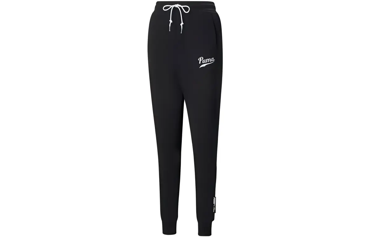 PUMA Knitted Sweatpants Women's Black Moderate Sweatpants