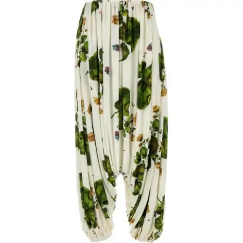 LOEWE All Over Patterned Draped Trousers