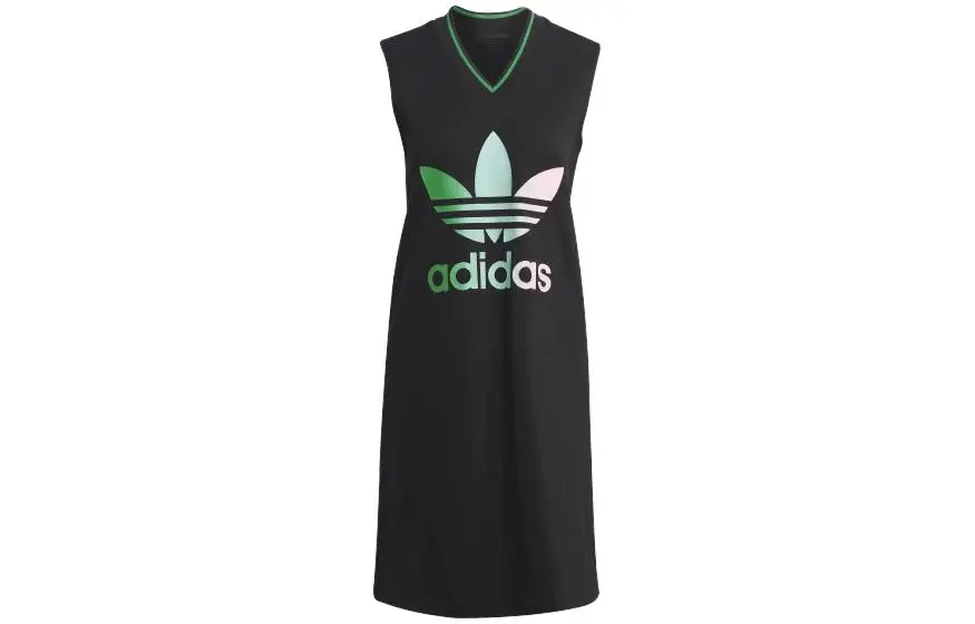 Adidas Originals Adicolor 70s V-Neck Dress