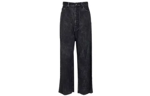 Balenciaga Jeans Women's Gray Moderate Straight Fit Pants