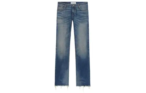 Balenciaga Jeans Women's Blue Moderate Flared Pants