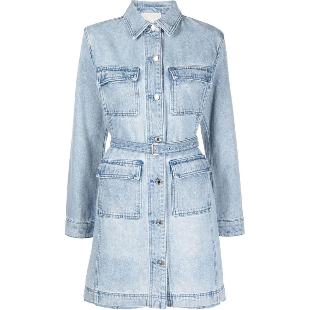 Женское платье MICHAEL KORS Denim Shirt Dress (голубое)