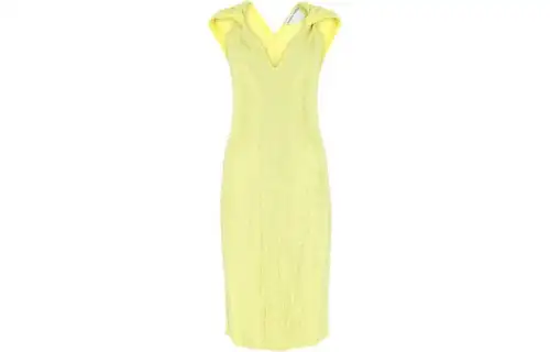 Bottega Veneta Short Sleeved Dress Women's Yellow