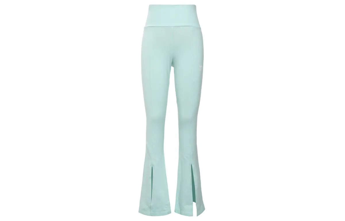Adidas Originals Knitted Sweatpants Women's Green Moderate Slim Fit Pants
