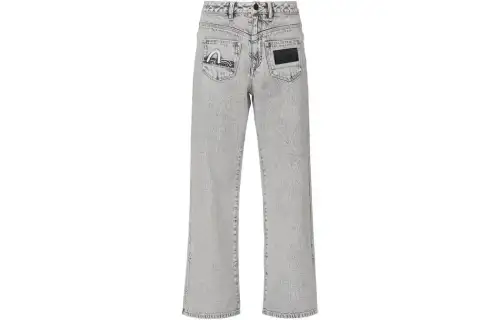 EVISU Jeans Women's Gray Moderate Straight Fit Pants