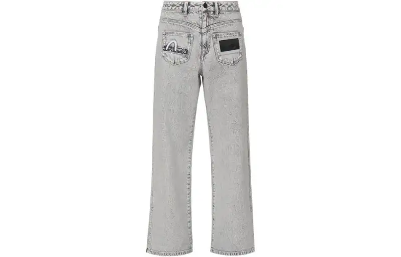 EVISU Jeans Women's Gray Moderate Straight Fit Pants