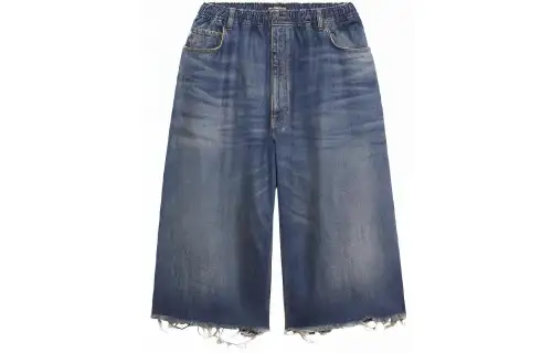 Balenciaga Jeans Women's Dull Blue Moderate Straight Fit Pants