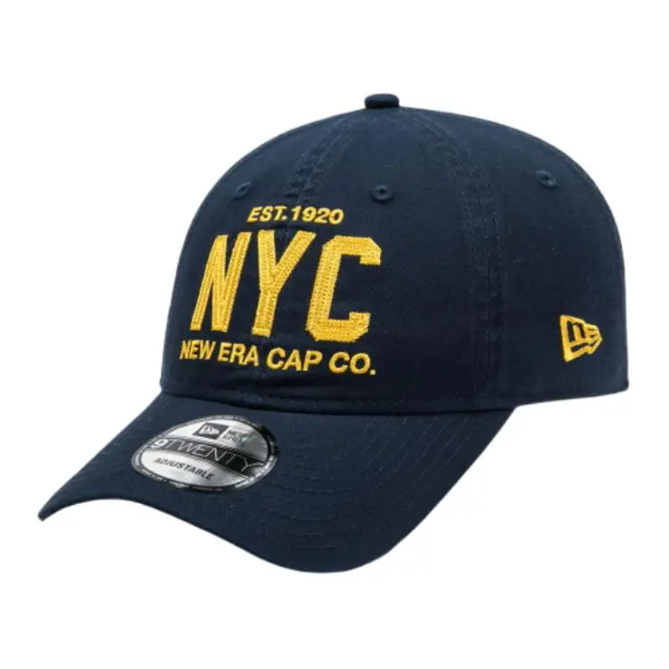 New Era 100% Cotton Baseball Caps Unisex Dark Blue