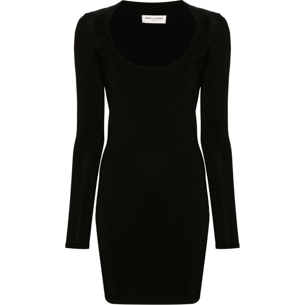 Saint Laurent ribbed knit mini dress