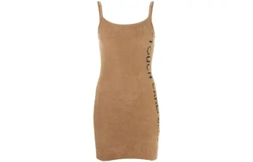 OFF-WHITE Letter jacquard sleeveless dress for women