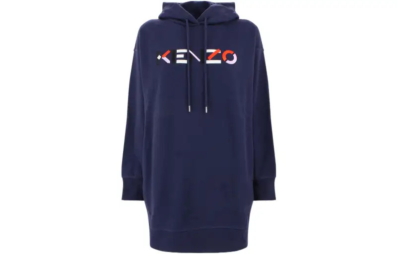 KENZO Long Sleeved Dress Women's Blue
