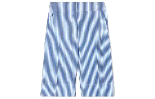 【Previous Season】stripe-print silk tailored shorts