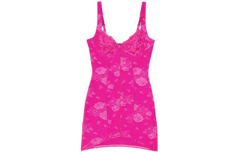 Balenciaga Lingerie Mini Dress 'Lipstick Pink'