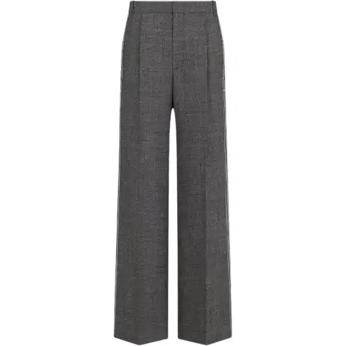 DIOR SS25 Graphique Casual Pants Women's Gray