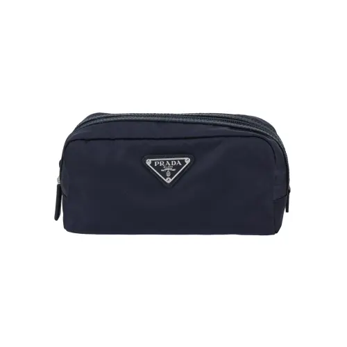PRADA Polyester Makeup Bag Men's Blue