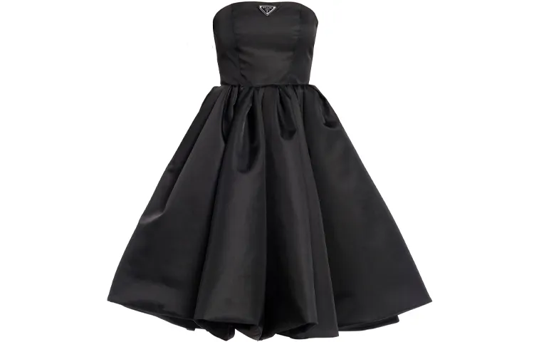 PRADA Sleeveless Dresses Women's Black Moderate