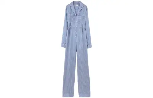 Burberry Jumpsuits Women's Blue Moderate Jumpsuit