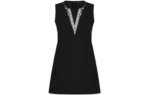 LOUIS VUITTON Sleeveless Dress Women's Black