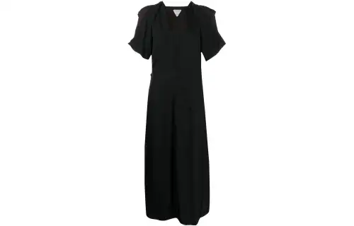 Bottega Veneta Short Sleeved Dress Women's Black