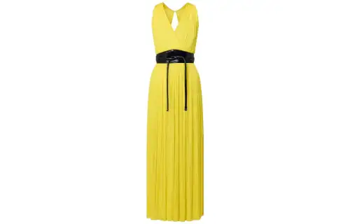 LOUIS VUITTON Pleated Jersey Long Dress
